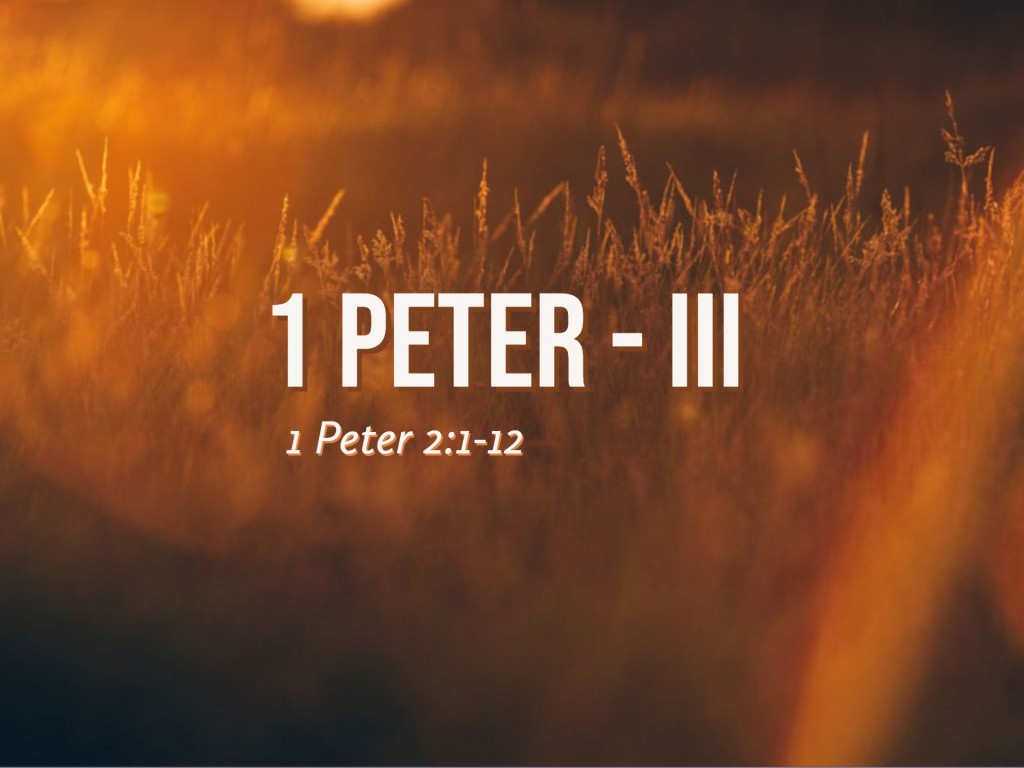 1 Peter - III