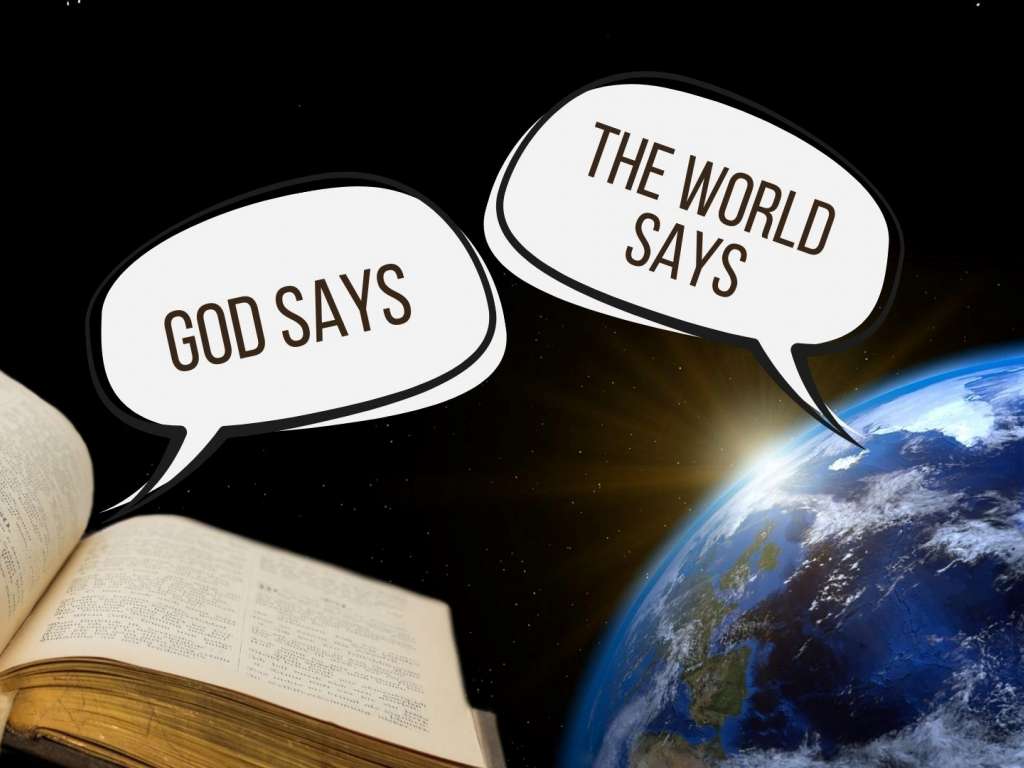 God Says, the World Says